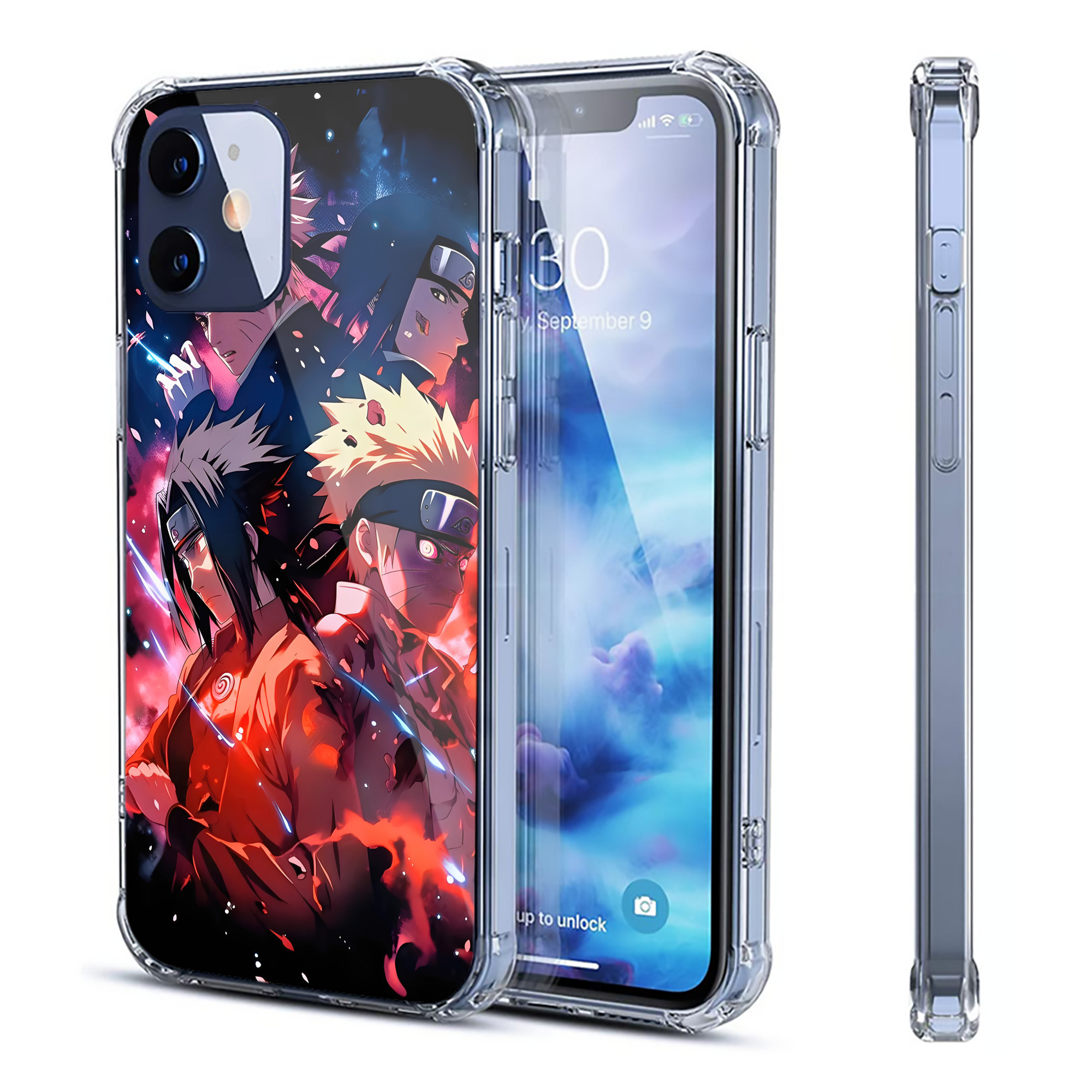 （画像用） NARUTO -ナルト- NARUTO -ナルト- 疾風伝 【iPhone 12シリーズ対応】透明スマホケース（クリアソフトケース）